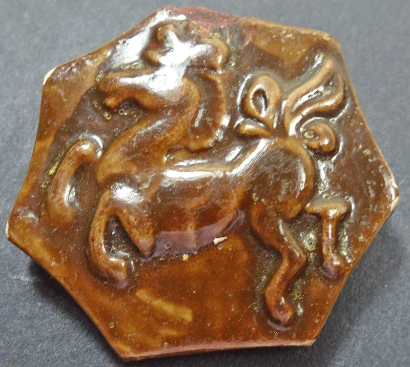Large ceramic galloping pony