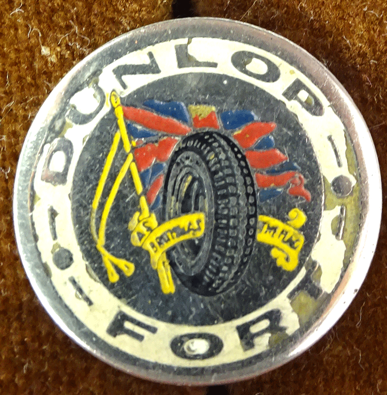Fort Dunlop advertising button