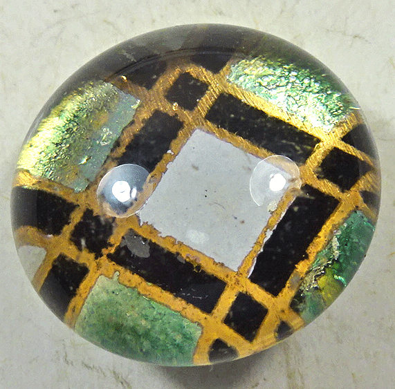 Checked design under glass
