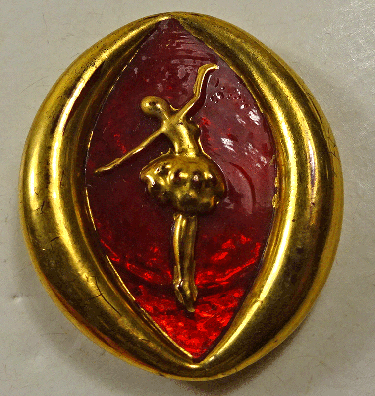 Red glass ballerina - Glass Developments Ltd