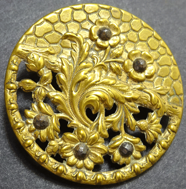 Large pressed brass with cut steels