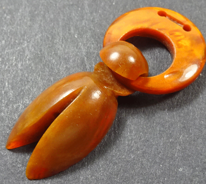 Brown plastic winged closures