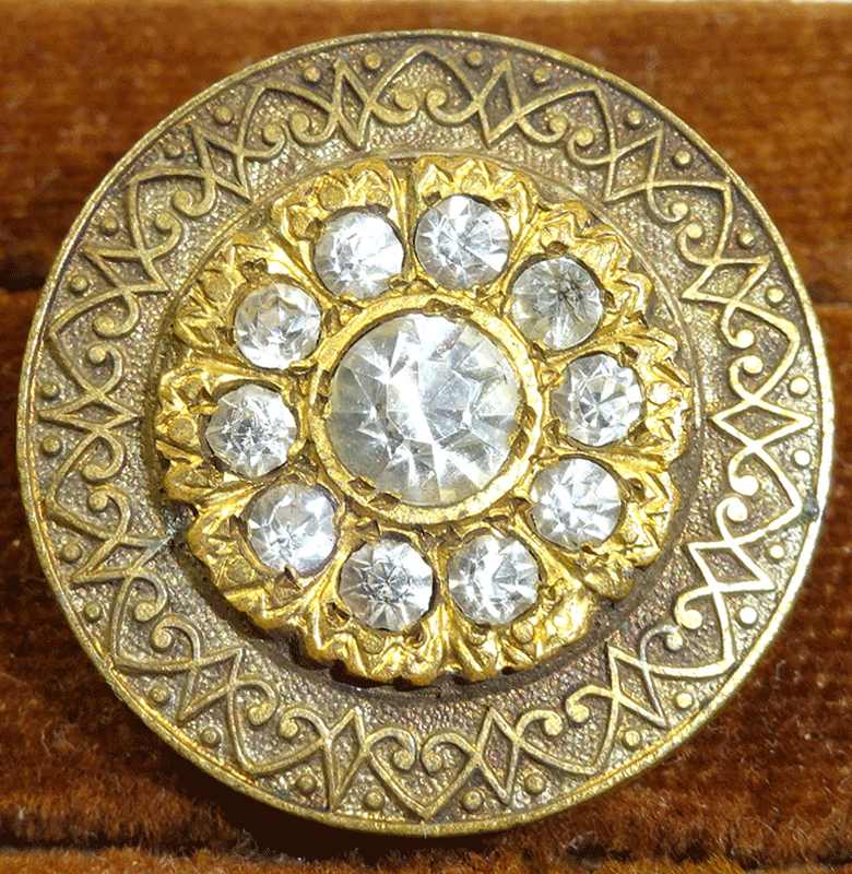 Pastes on stepped stamped brass