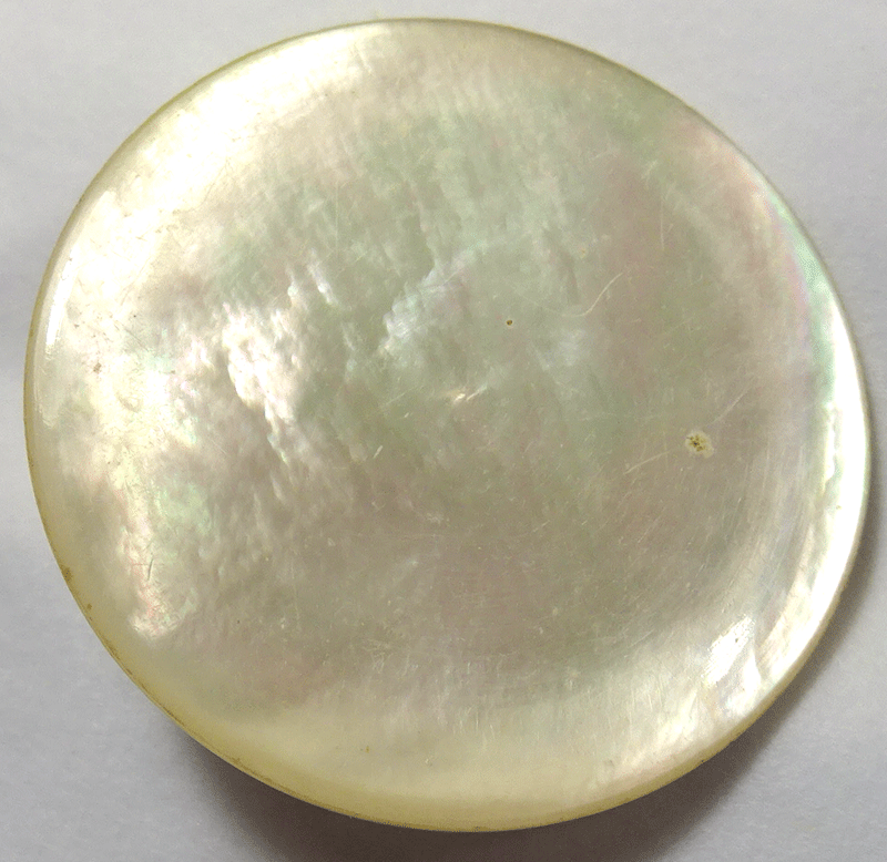 Plain, white, mother of pearl