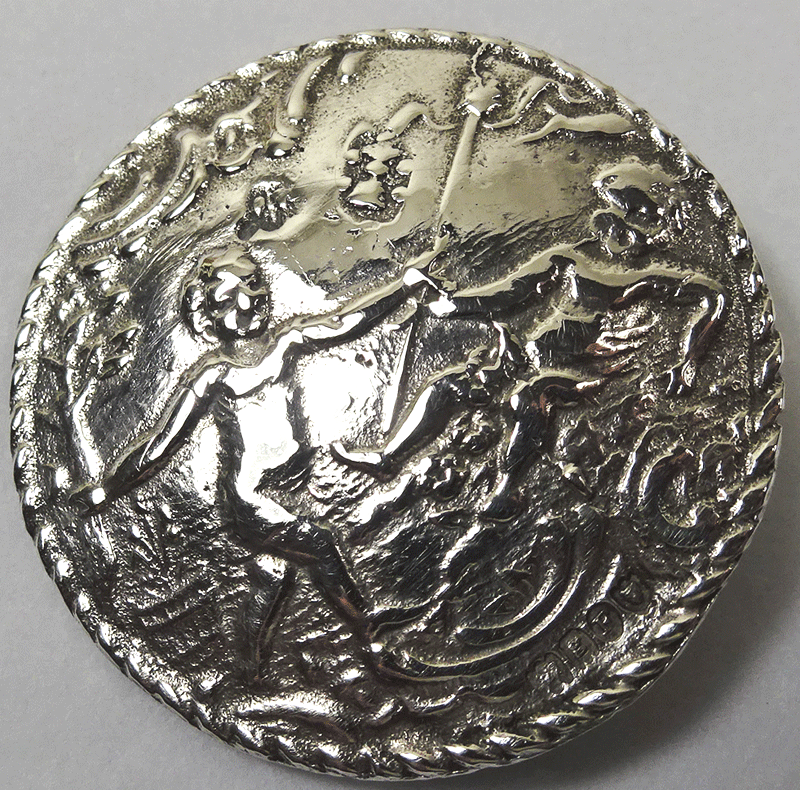 Silver mythological figures - London import marks 1902