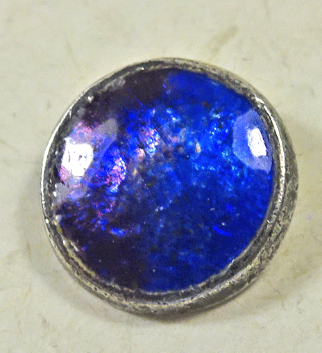 Small blue enamel on silver