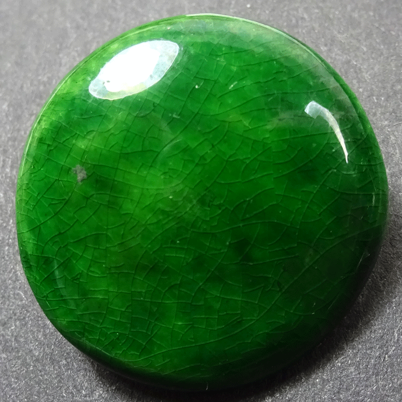 Dark green glazed ceramic
