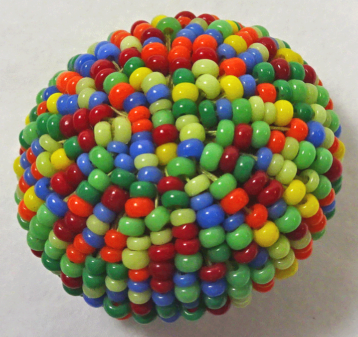 Multi-colour beaded