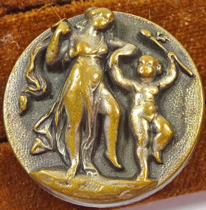 Figures dancing, stud shank