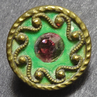 Austrian tiny - paste in green celluloid