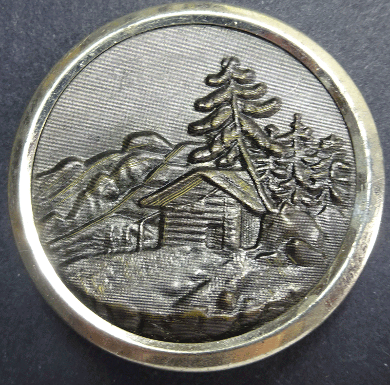 Large metal Alpine scene