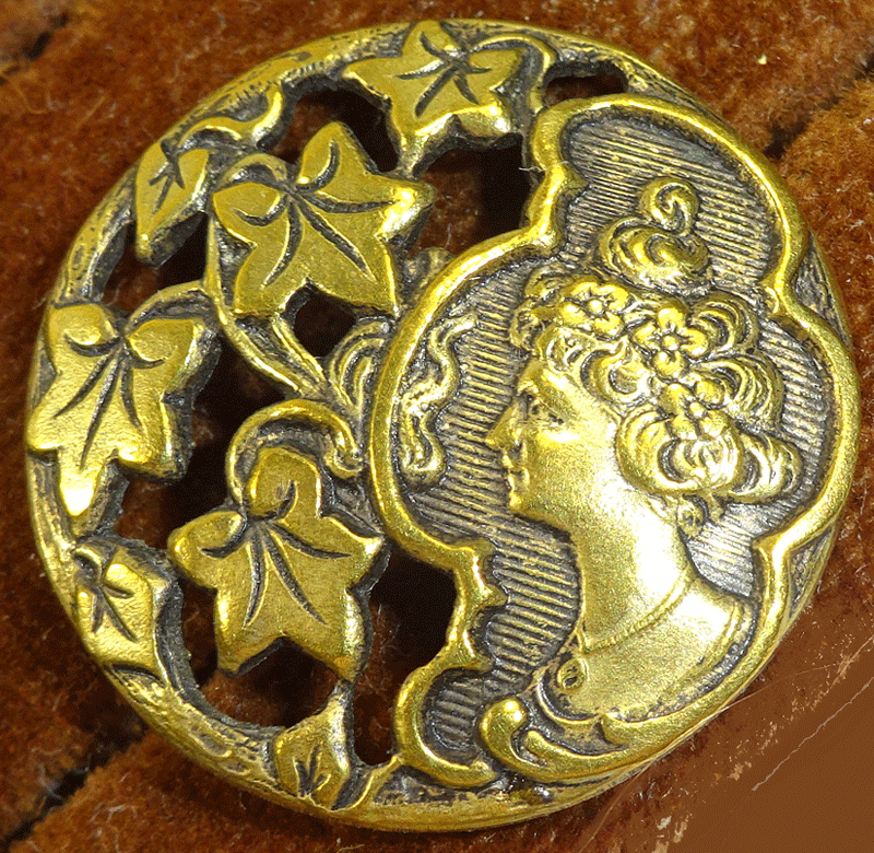 Female head and pierced ivy