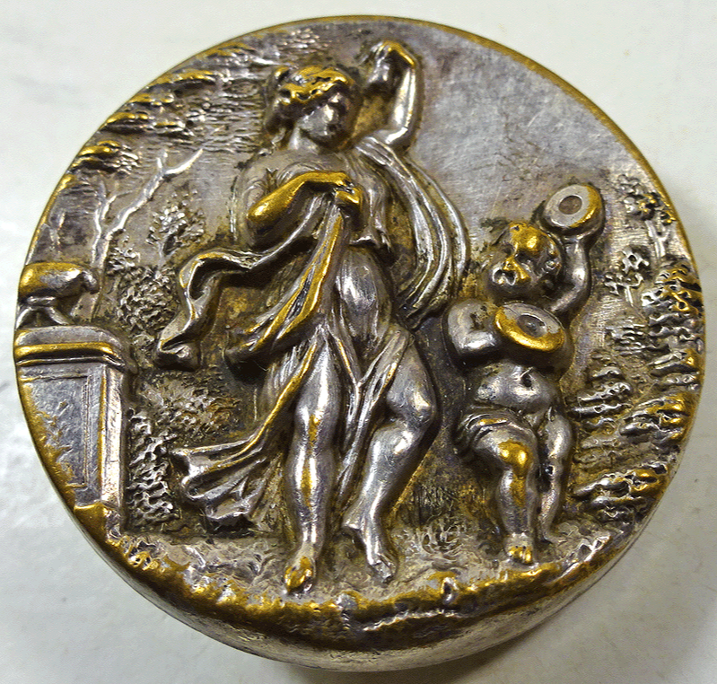 Classical figures dancing