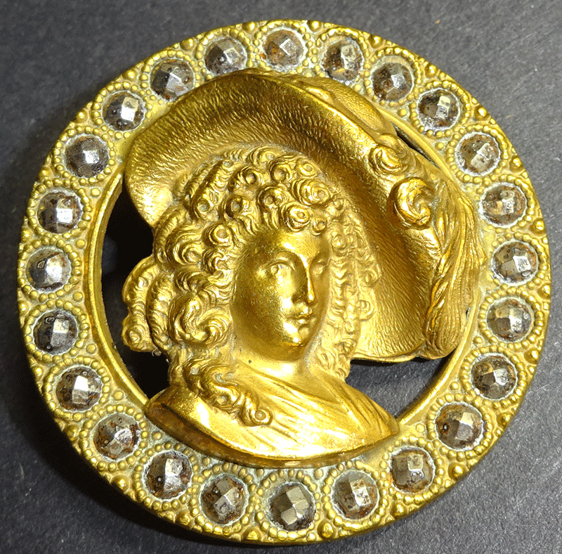 Large Duchess of Devonshire, cut steel rim