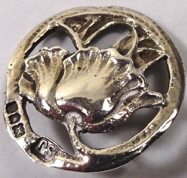 Art Nouveau silver poppy, London 1905