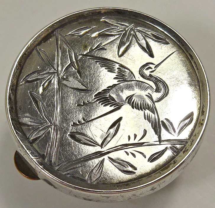 Wests Patent solitaire with bird and bamboo