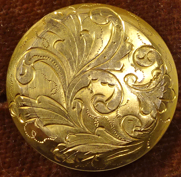 Feathery leaves - Treble Gilt standard buttons