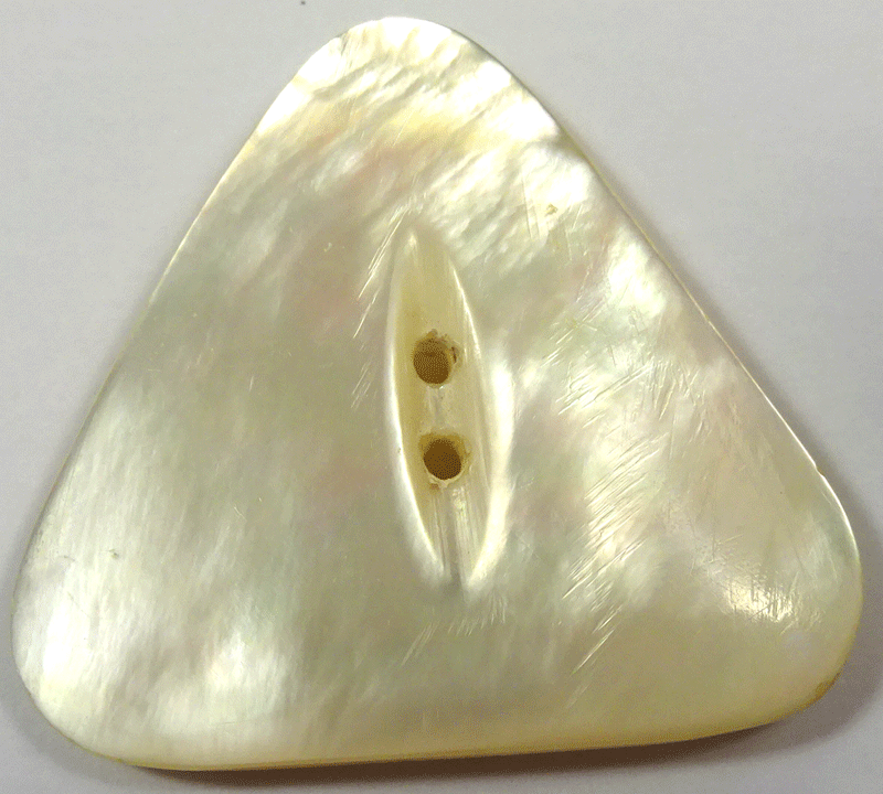 Large plain mother of pearl triangle