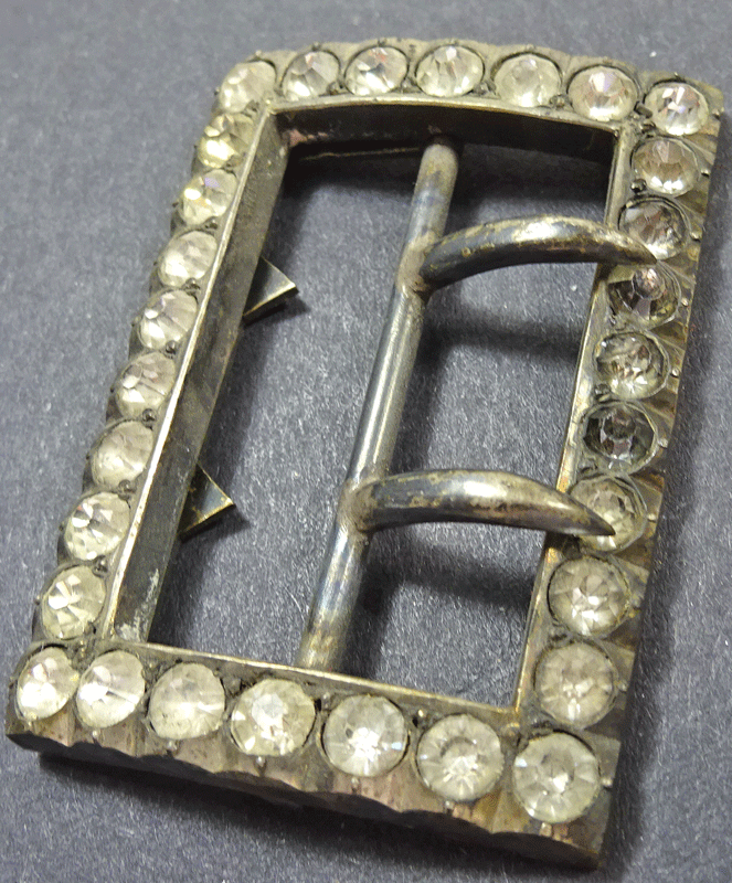 Large antique paste buckle