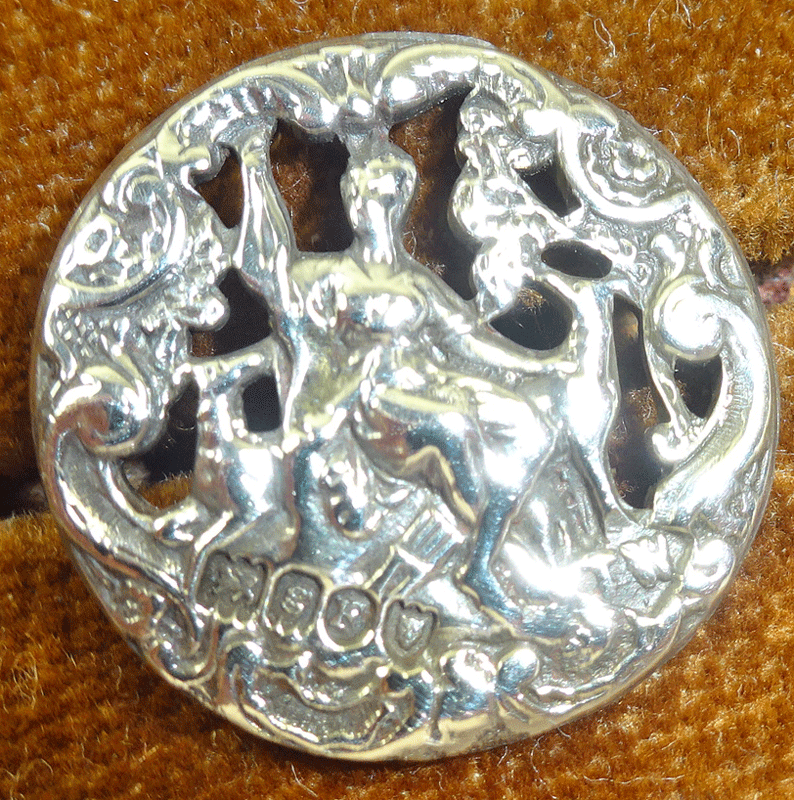 Small silver, Goddess Diana, import mark for London 1902