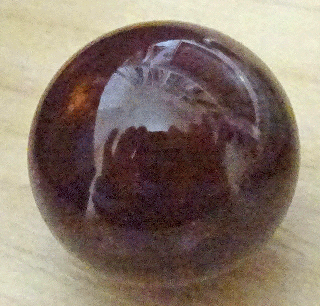 Hollow brown glass ball