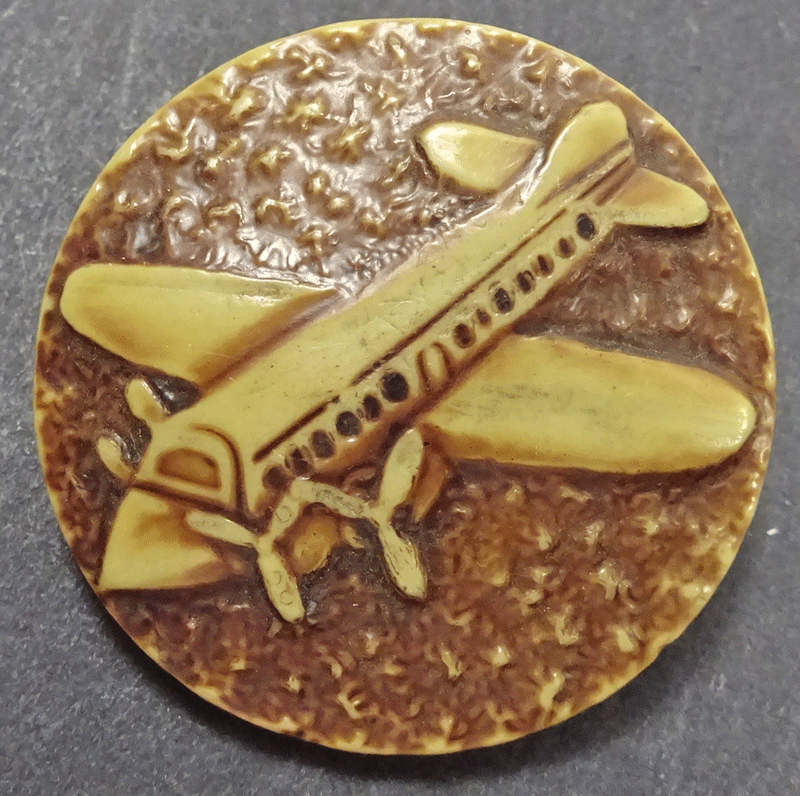 Large celluloid aeroplane
