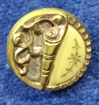 Austrian tiny - scroll and ivorine flower