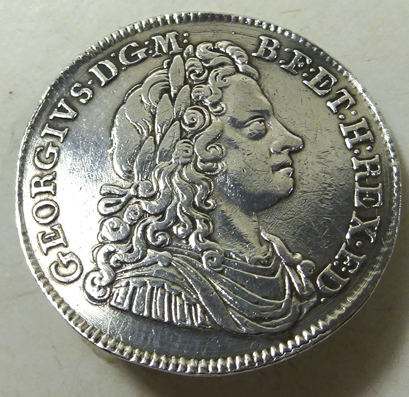 Coin-like button, George 1