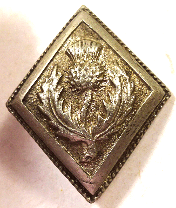 Thistle in diamond shape