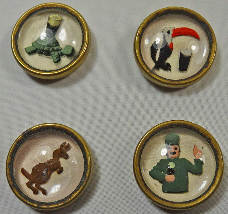 Set of 4 Guinness waistcoat buttons