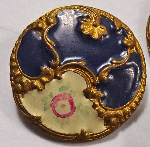 Painted metal rococo style