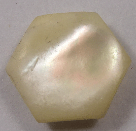 Small hexagonal mother of pearl
