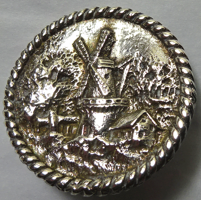 Dutch silver windmill, imported Chester 1902