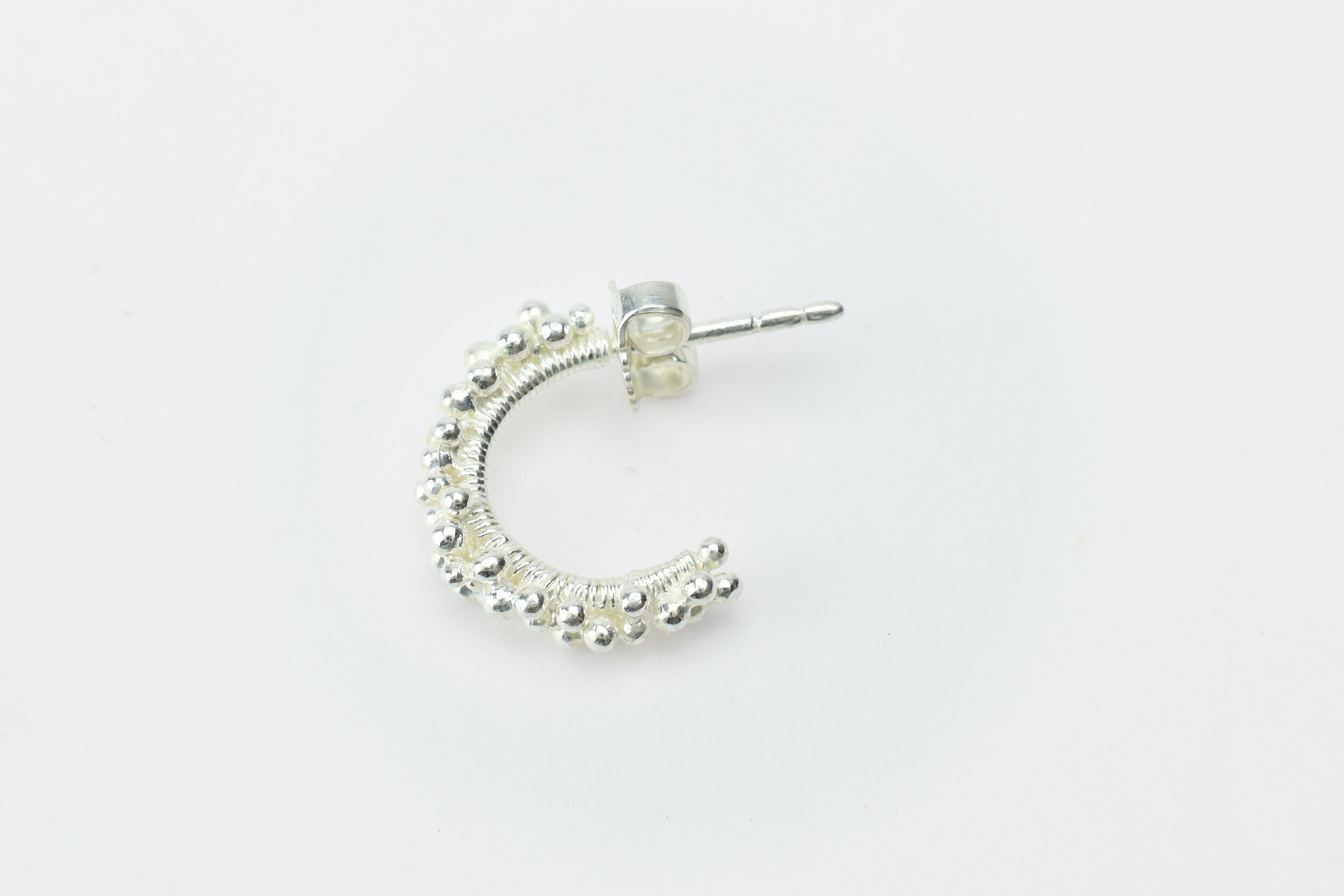 Boucles d'oreilles Fleurs Couronne demi-cercle bijoutier joaillier