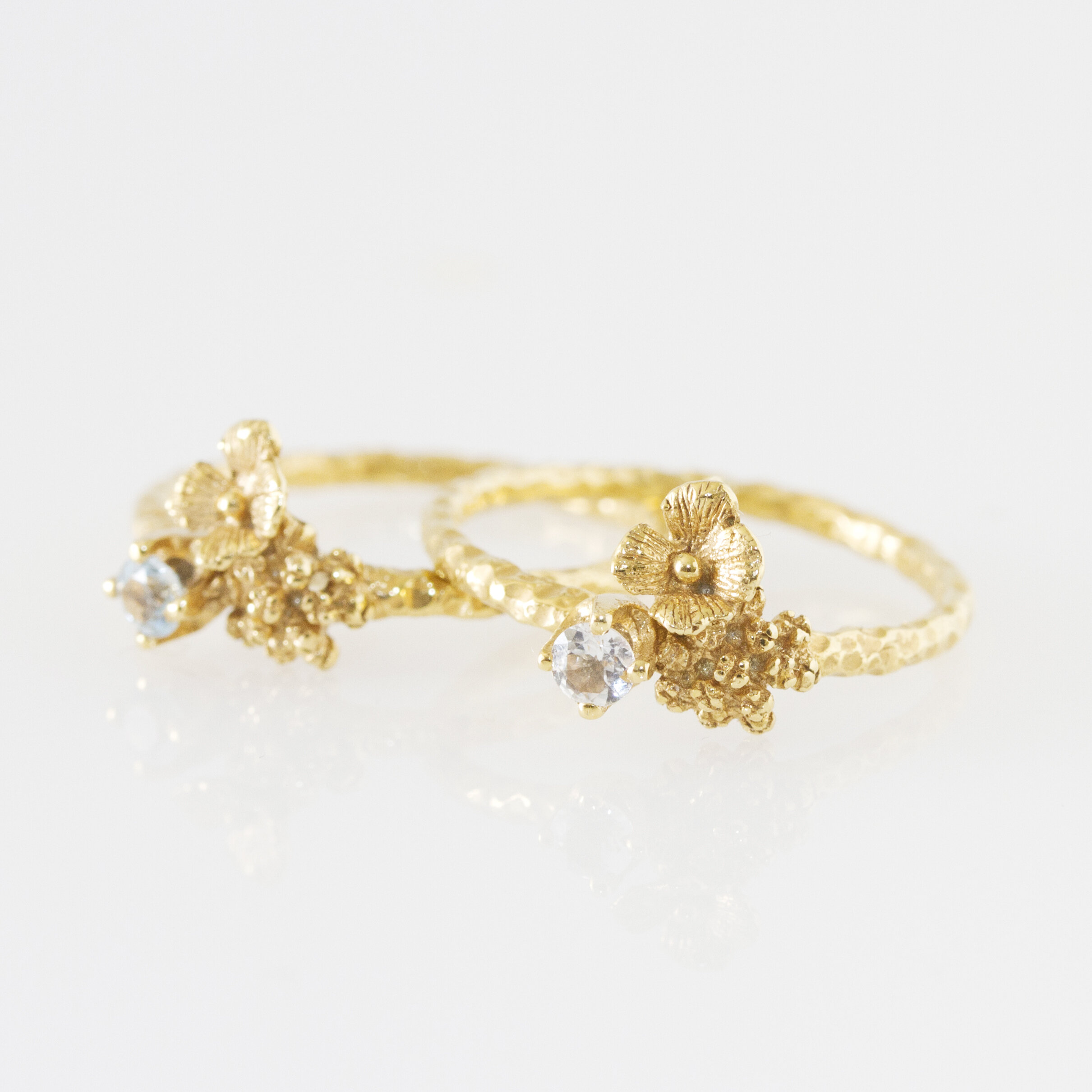 Petite bague Hortensia bijoutier joaillier