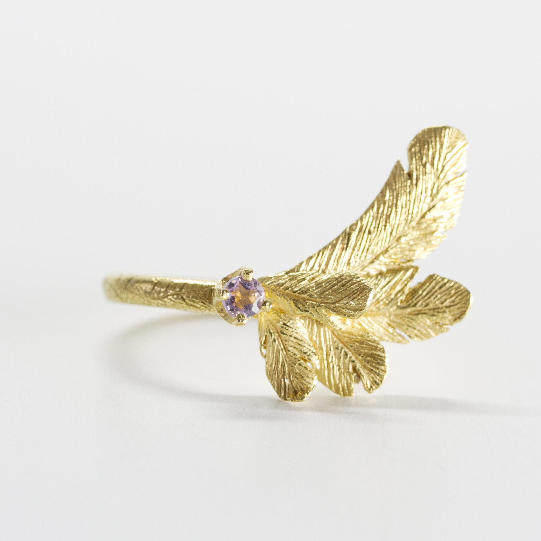 Bague plume de côté bijoutier joaillier or 18k ( or jaune, or gris, or blanc, or rose), argent sterling 925, vermeil (plaqué or)