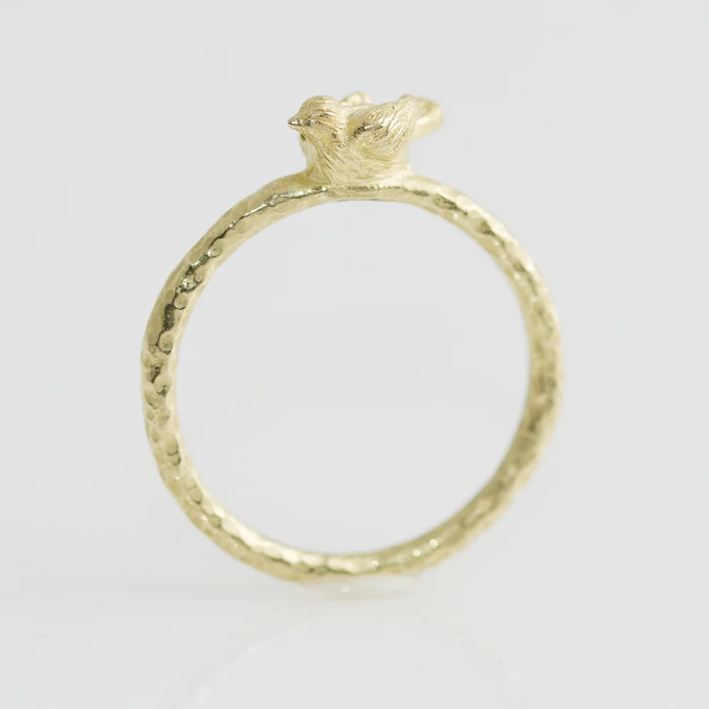 Bague De Fiançailles Argent 925 Et Or 18 Carats - Taille 58 - Occasion En Bel état