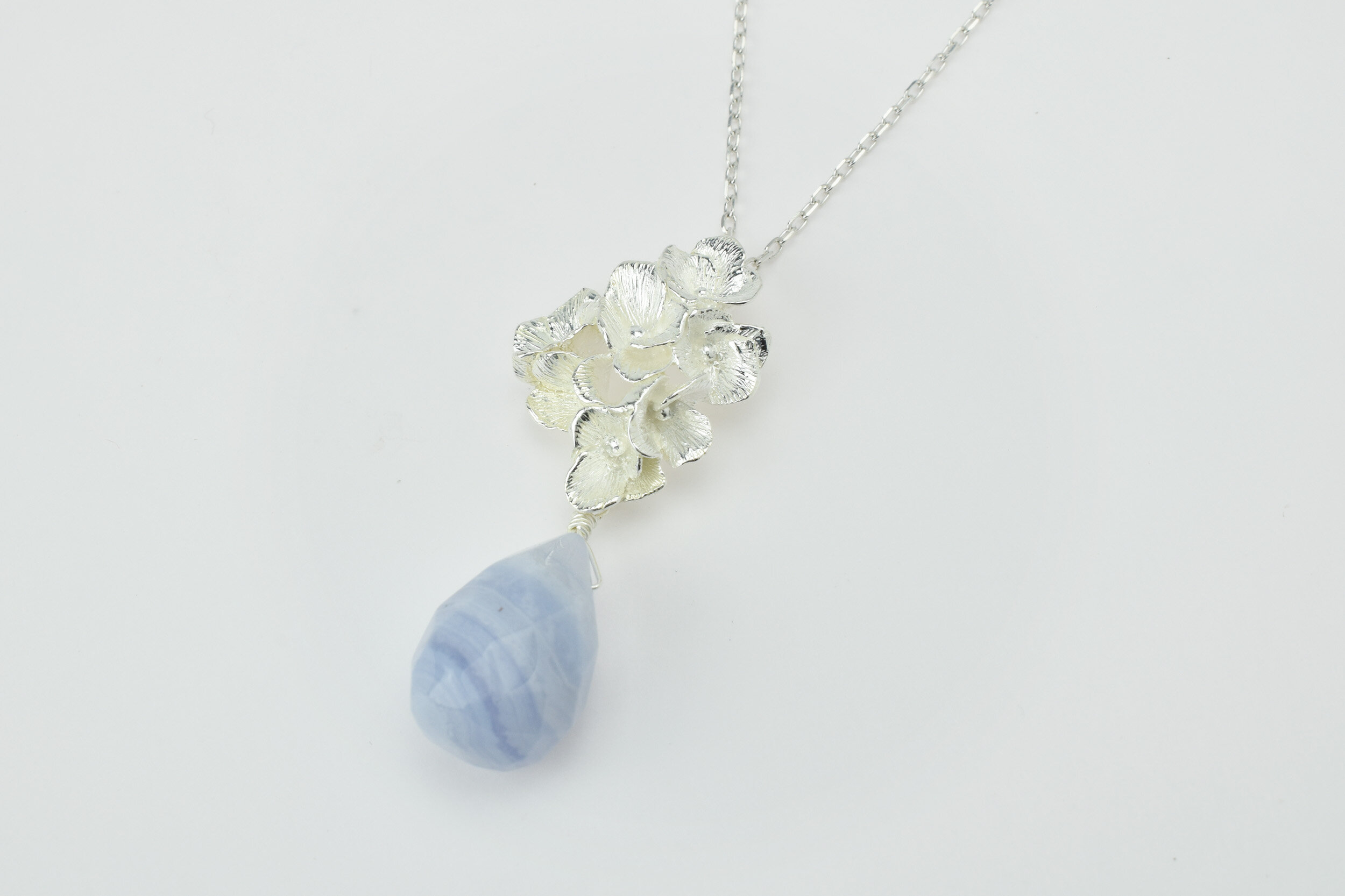 Collier Hortensia 925 argent massif