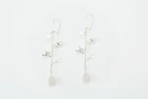 Boucles D'oreilles Oiseaux Colombes En Argent Massif 925/000 Bijoux Femme