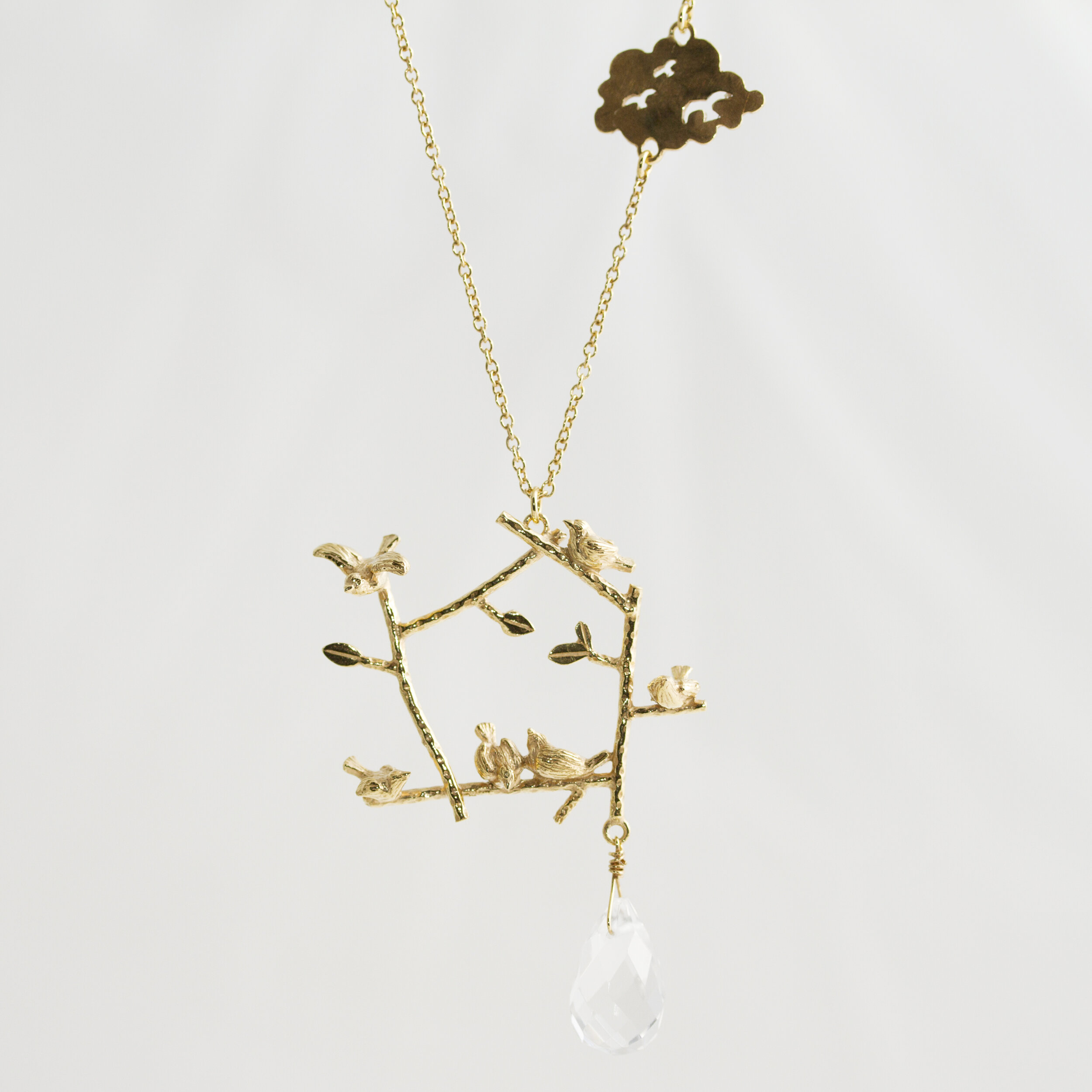 Collier oiseau artisan bijoutier parisien