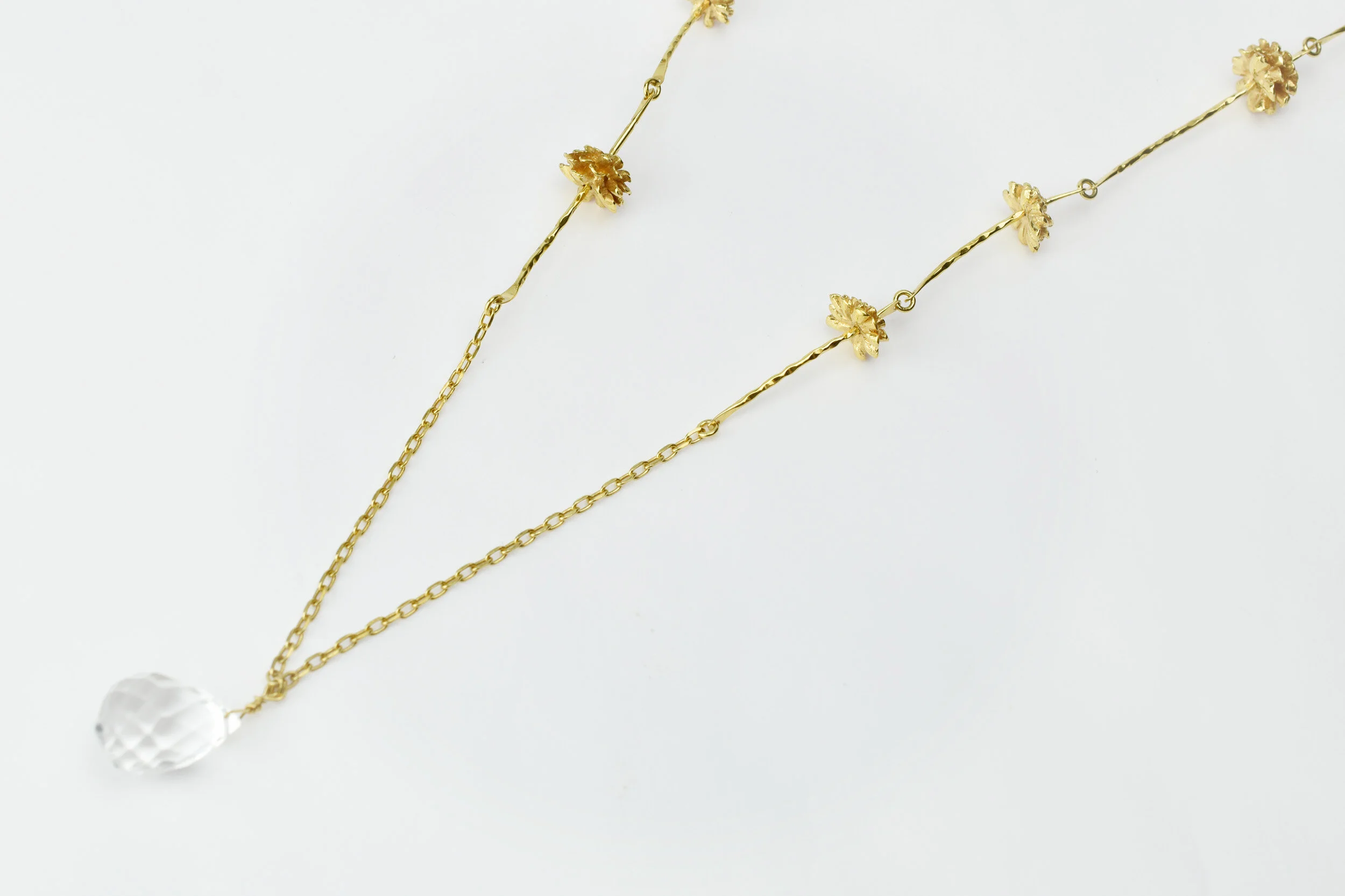 Pendentif fleur Dahlia artisan bijoutier