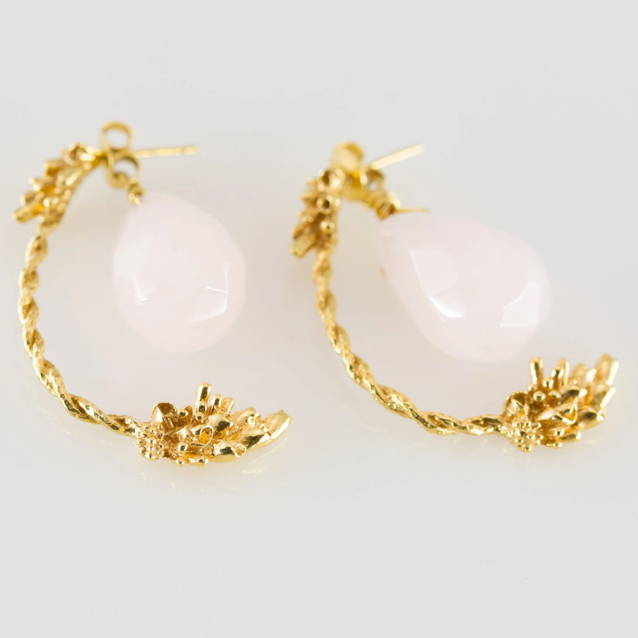 Bourgeon | curve earrings | Boucles d'oreilles pendantes