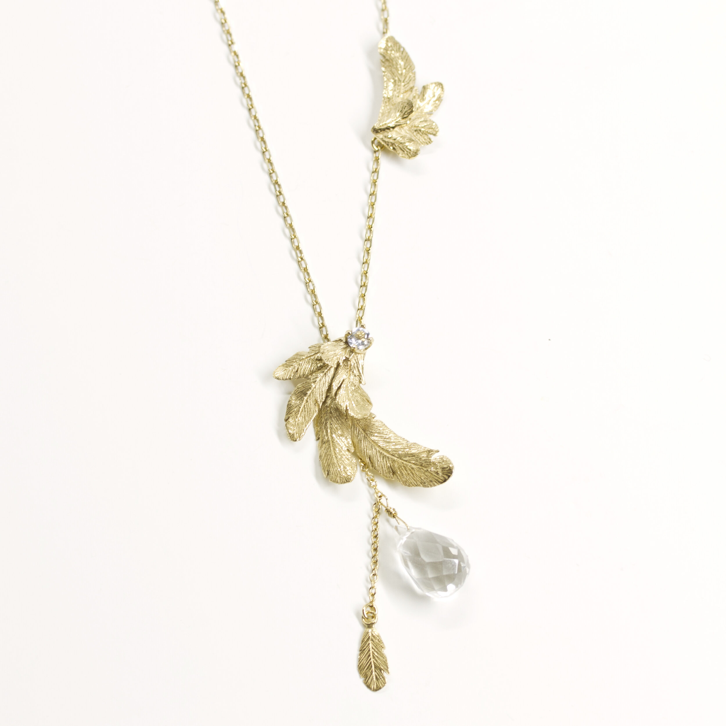 Collier plume de créateur paris or 18k ( or jaune, or gris, or blanc, or rose), argent sterling 925, vermeil (plaqué or)