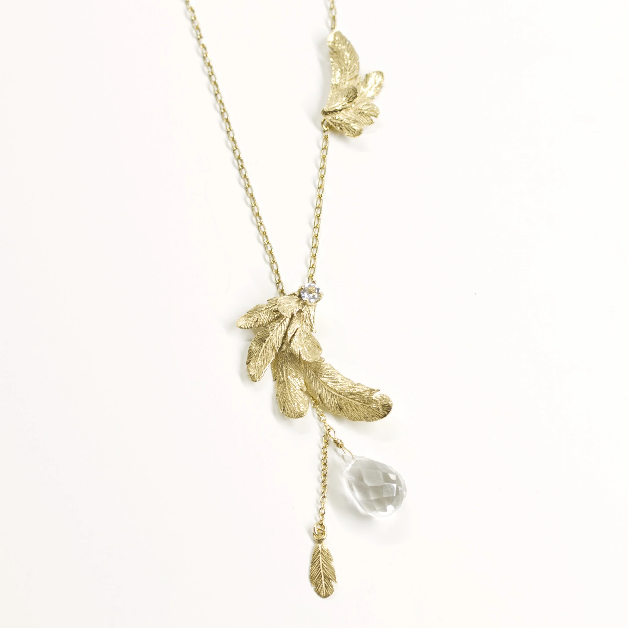 Plume | long feather necklace | Collier long