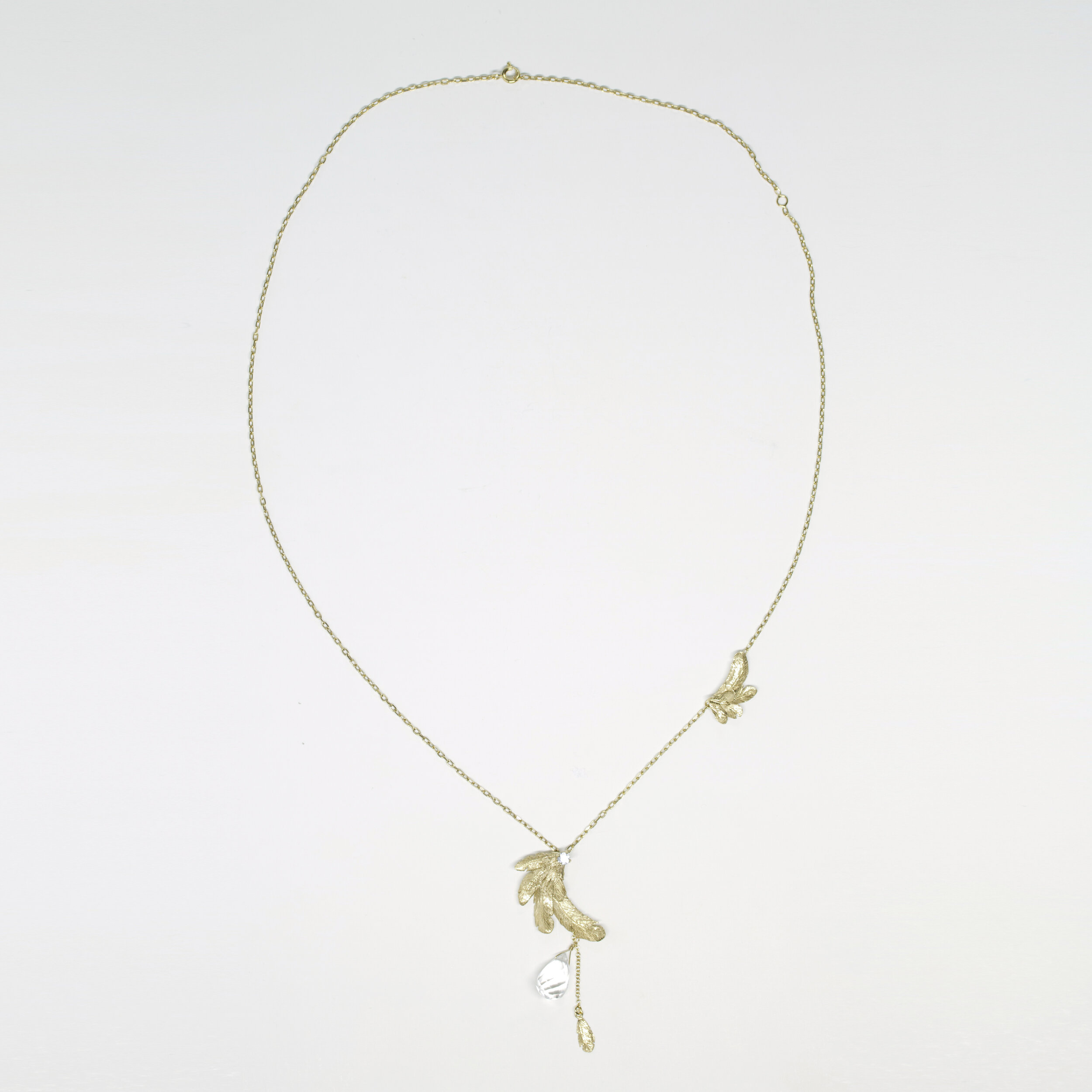 Collier plume artisan bijoutier