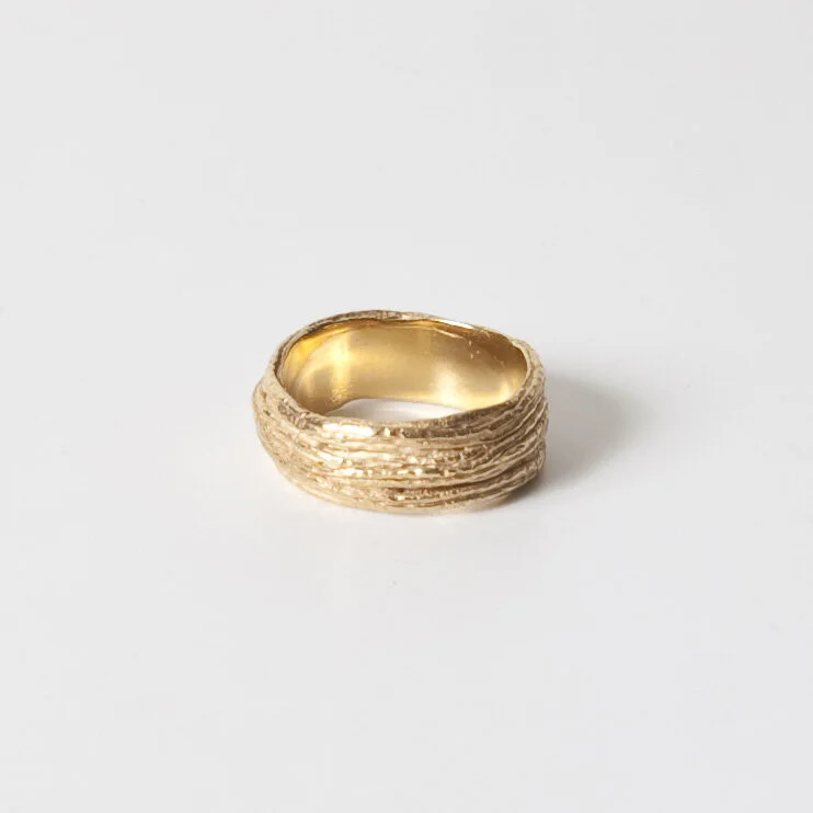 Bague large motif lavande or 18 carats ( or jaune, or gris, or blanc, or rose), argent 925 massif, vermeil (plaqué or) pour femmes