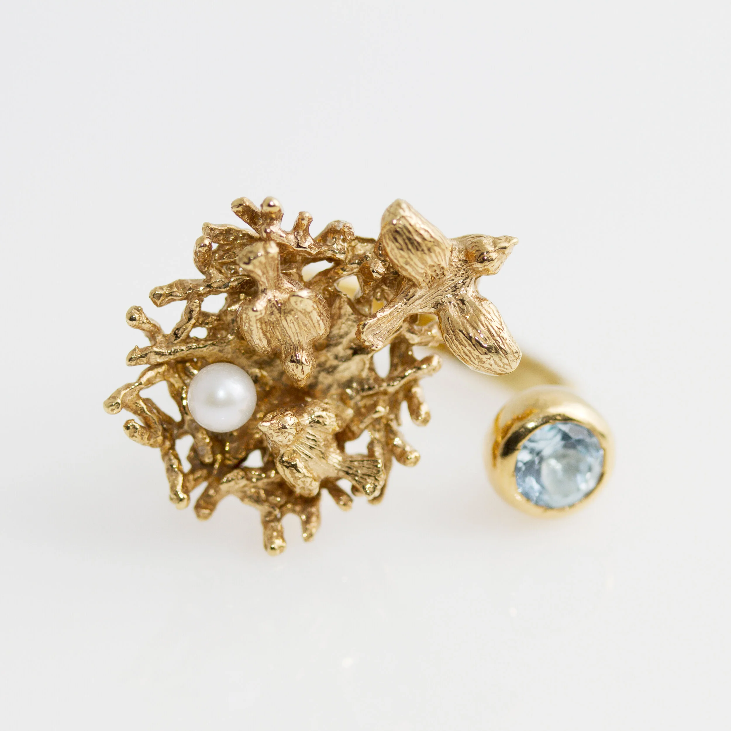Balade des  oiseaux | bague nid d'oiseau | nest open ring