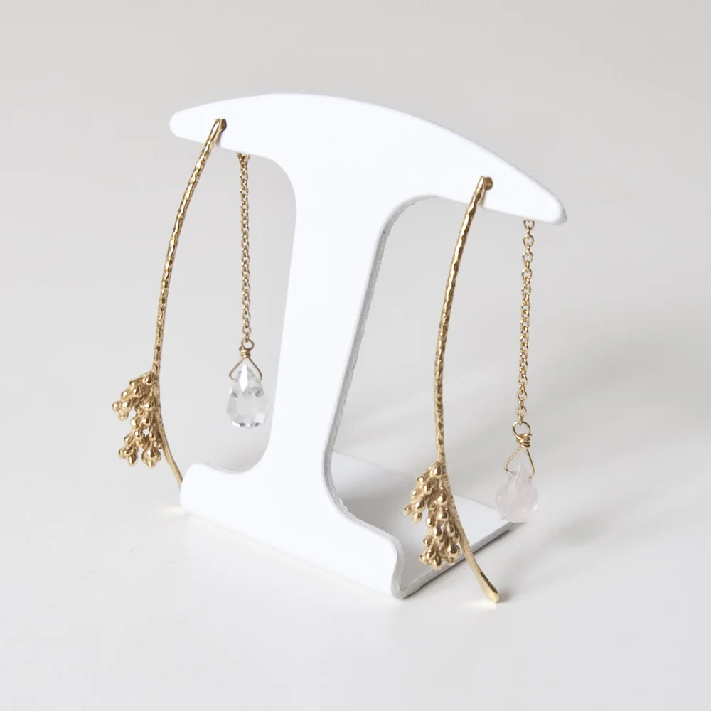 Boucles D'oreilles Pendantes Argent Massif 925 – Clous – Occasion