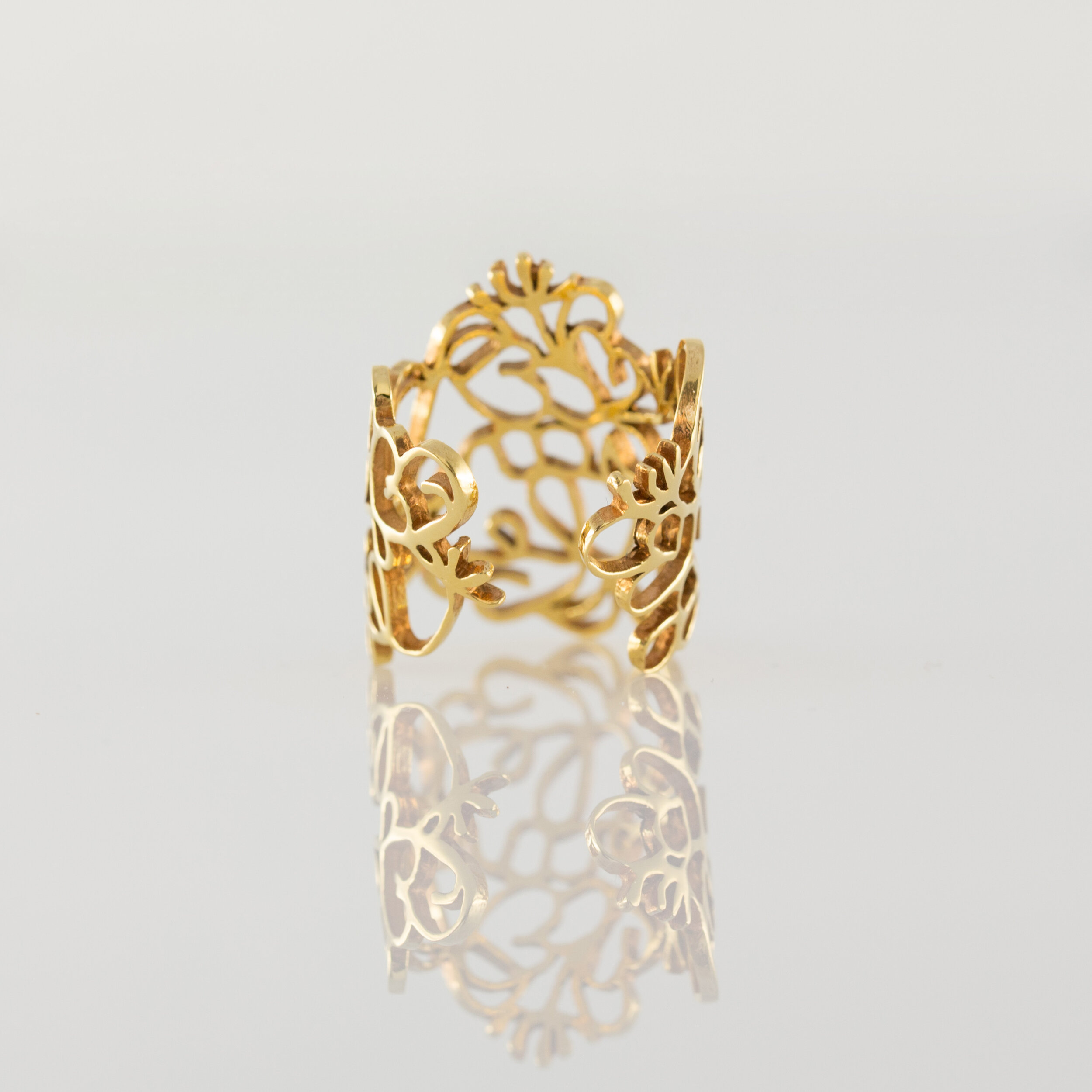 Bague élégante disponible en or 18K, en argent 925 et en vermeil - La lueur de l'aube
