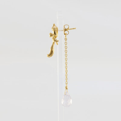 Petites boucles d'oreilles or 18 carats ( or jaune, or gris, or blanc, or rose), argent 925 massif, vermeil (plaqué or) pour femmes